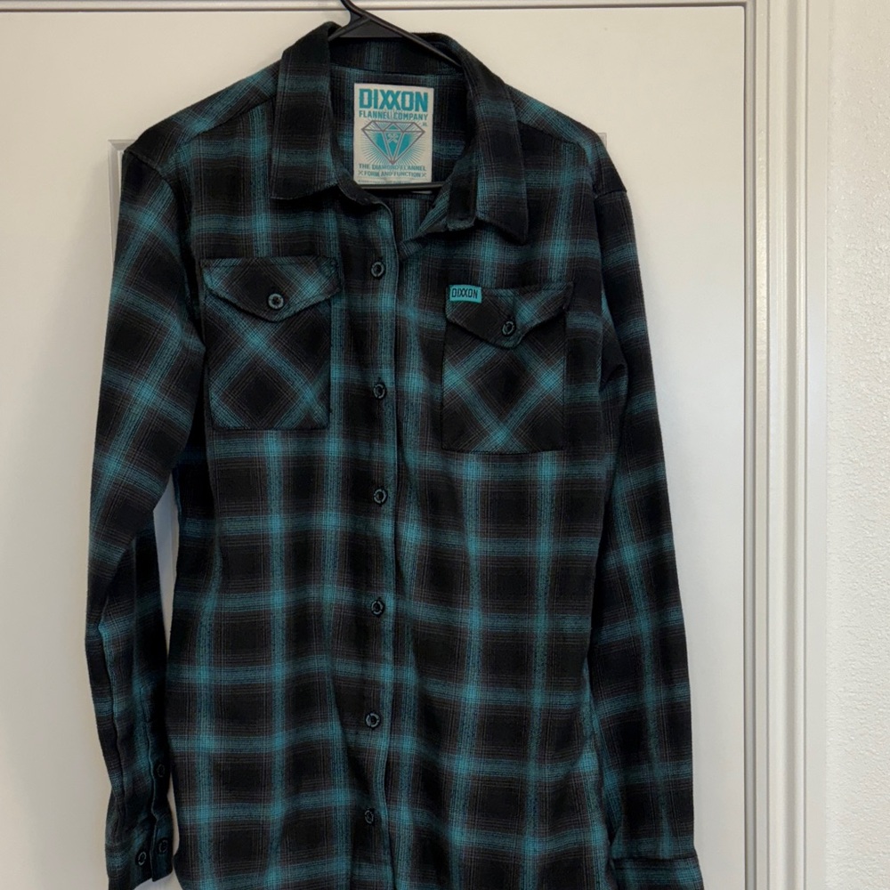 DIXXON Black and Blue Plaid Jacket